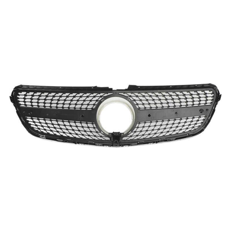 Silver diamantgrill för Mercedes Benz V Class W447 2014-03.2019