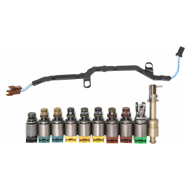 2008-2010 BMW 528i 3.0 L6 E60 6HP28 Kit de válvula solenoide de reparación del cuerpo de la válvula de transmisión 1068298047