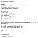 Beifahrersitzabdeckung Kamel Buckel Für Touring CVO Road Glide FLTRXSE 23-25