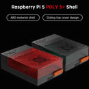 Raspberry Pi 5 Poly5+ Housing Argon Poly 5+ Box kompatibel med PWM -fan ABS