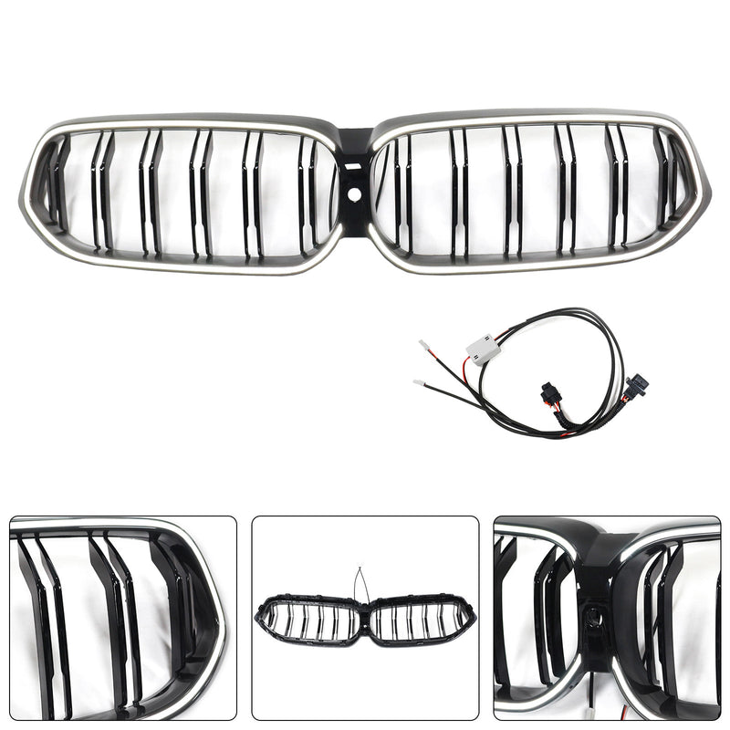 2020–2025 BMW 6 -sarja G32 Double-Amelle-munuaissrilli, musta