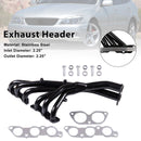 Edelstahl-Auspuffkrümmer-Header Fit Lexus IS300 2001-2005 3.0L Schwarz