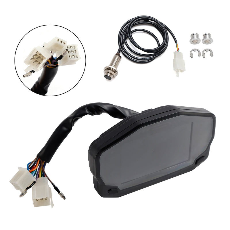 Hintergrundbeleuchtung Lcd Rpm Digital Display Kilometerzähler Universal Für Motorrad