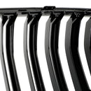 Gloss Black Front Bumper Kidney Grille Grill für BMW X3 F25 2011-2014 Dual Line