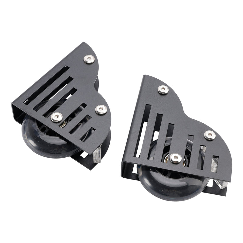 Rolling Library Sliding Ladder Hardware Kit med broms 3,3 ft rund rör