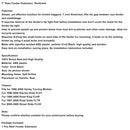 7"" Heckfenderverlängerung dehnbar für Touring Electra Glide Road King 96-08