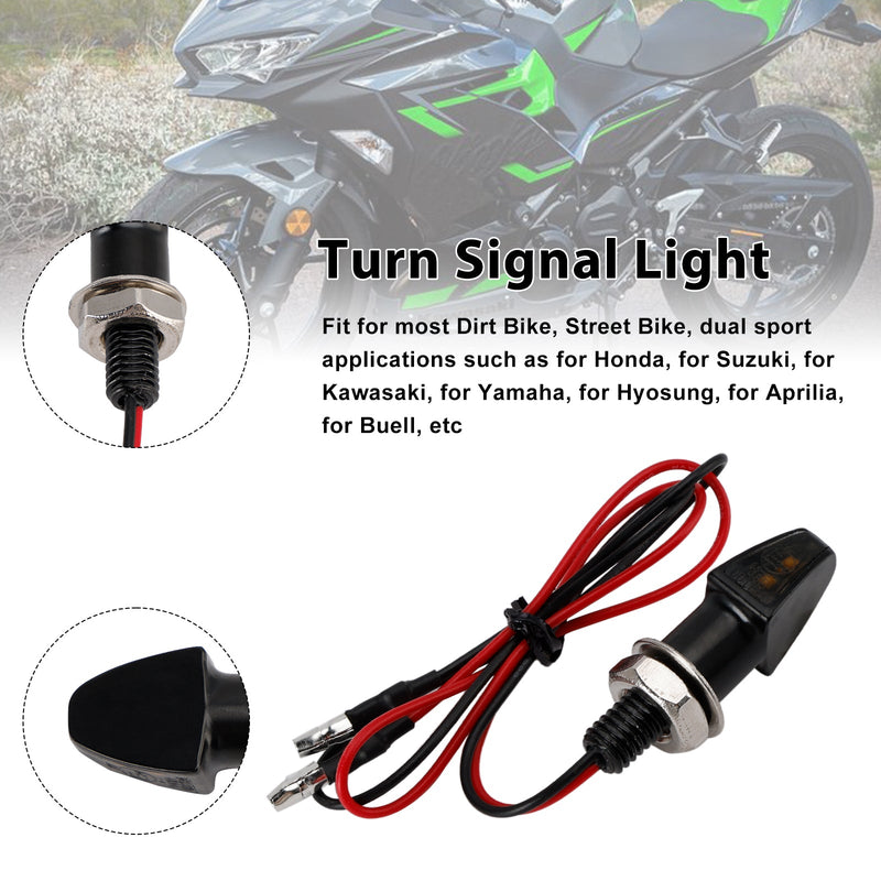 12V LED Blinker Anzeige Licht 8mm Universal Motorrad Für Yamaha