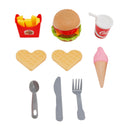 Hamburger Waffeln Pommes Trinken Spielen Lebensmittel Küche Set Kinder Spielzeug Set Für Kind