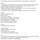 2007–2012 Hyundai Veracruz Feststellbremskabelbaugruppe 59750-3J000