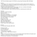 2005–2010 Jeep Grand Cherokee LED Drittes 3. Bremslicht 55157397AD Schwarz