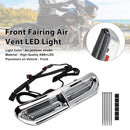 Iluminação de ventilação de entrada de ar da carenagem frontal LED para Touring Street Glide 2014-2024