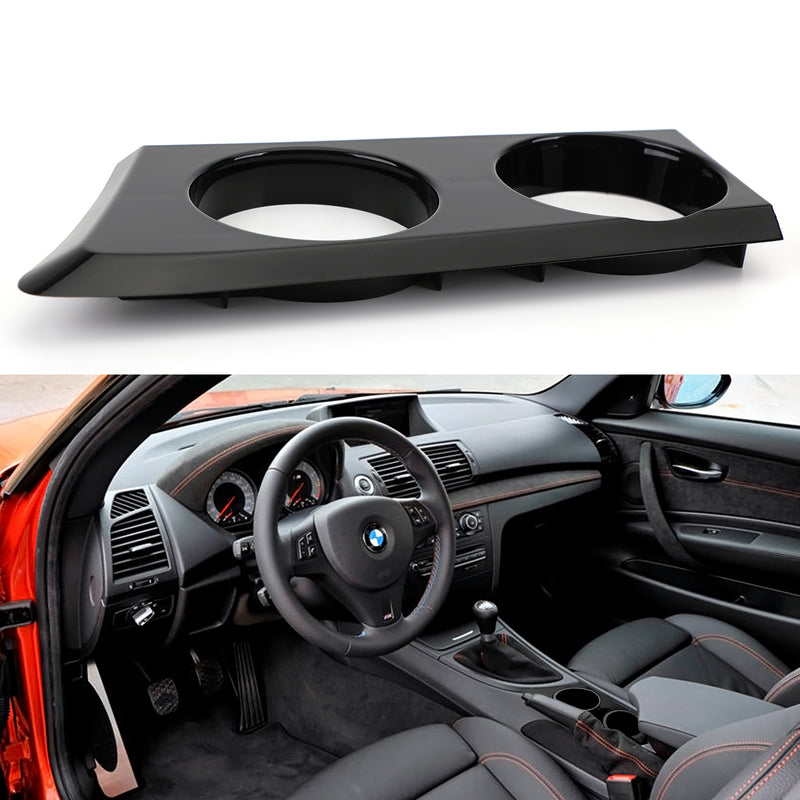 Portavasos negro para BMW Serie 1 E81 E82 E87 E88 Hatchback Coupe