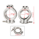 4-delt TiAL MV-S 38mm wastegate V-bånd klemmesett med skruer, muttere og tetninger