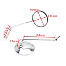 Zpětné zrcátko chromové zrcátko kulaté 8mm vhodné pro Honda Passport C50 C70 C90