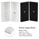 2 STÜCKE 2 ""Breite 4°Grad Stahl Blattfeder Grad Shims