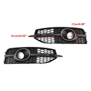 2012–2015 Audi A7 S-Line S7 schwarz Frontstoßstange Nebelscheinwerfer Kühlergrill Abdeckung Blende