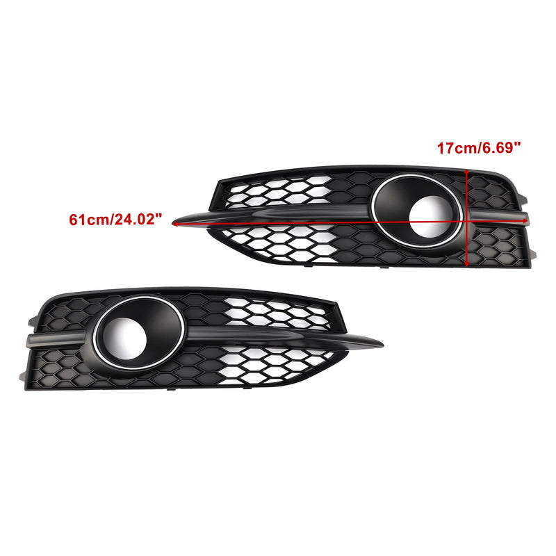 2012–2015 Audi A7 S-Line S7 schwarz Frontstoßstange Nebelscheinwerfer Kühlergrill Abdeckung Blende