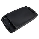 Schwarze Leder-Mittelkonsolen-Armlehnendeckelabdeckung für Audi A6 C6 2005-2011