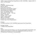 B2852 Kwadratowy silnik pompy wlotowej, 3/4 KM, 3450 obr/min