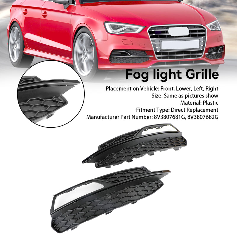 Dolna zderzak mgły Grill dla Audi A3/S3 S-line (2013-2016)-Zamieszkanie