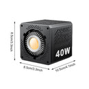 40W de alta potência M60 luz fotográfica luz solar COB externa