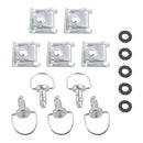 14mm Schnellverschluss-Set mit 5 Verkleidungsschrauben, Stehbolzen, Vierteldrehung + Clips