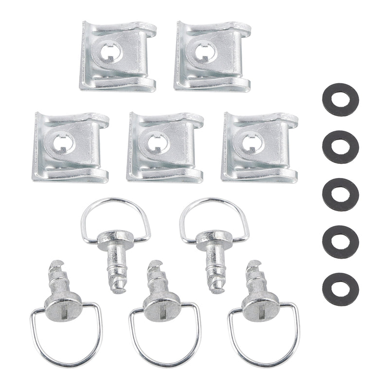 14mm Schnellverschluss-Set mit 5 Verkleidungsschrauben, Stehbolzen, Vierteldrehung + Clips