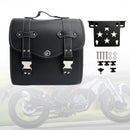 Satteltaschen- und Halterungsset, seitliche Aufbewahrung, universeller Schnellverschluss, schwarz, für Motorräder