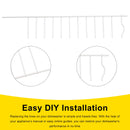 Reemplazo AP5951430 WP8051250 Fila de púas del lavavajillas W10728160 Para Kenmore/KA/Maytag