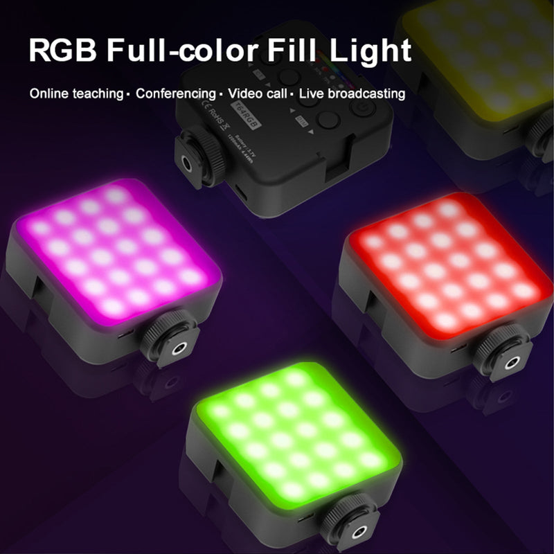 T64 RGB LED video světlo výplňové světlo Video fotografie Plně barevné LED výplňové světlo