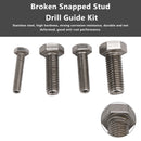 Stainless Steel M6 & M8 & M10 & M12 Broken Snapped Stud Drill Guide Kit 4PCS