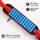 8,5" skládací elektrická koloběžka s aplikací, 350 W, dojezd 35 km, 30 km/h, dojíždění do města, červená