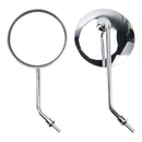 Pár zrcátek chrom 8mm pravý závit pro Honda SS 50 Dax Z 50 Monkey CD Chaly 50