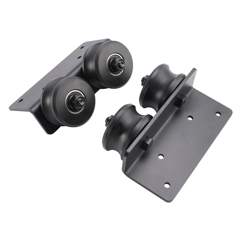 Rolling Library Sliding Ladder Hardware Kit med broms 3,3 ft rund rör