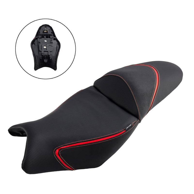 2022-2024 Kawasaki Versys 650 Driver Driver Passaged Batend na frente atrás do travesseiro vermelho