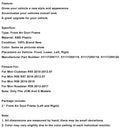 Chrom-Luftkanalrahmen vorne 51117255117 Passend für Mini R55 R56 R57 R58 R59 JCW S