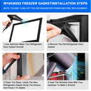 2 stykker W10436252 Fryserdørtætning til Maytag køleskab W10131754  W10164041