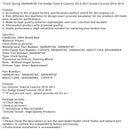 Uhr Frühling 56046497AF Für Dodge Town &amp; Country 2014-2015 Grand Caravan 14-2019