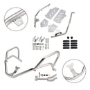 2022–2025 Honda Adv350 Oberer/Unterer Schutzbügel-Kit Motorschutzrahmen Sturzbügel Silber