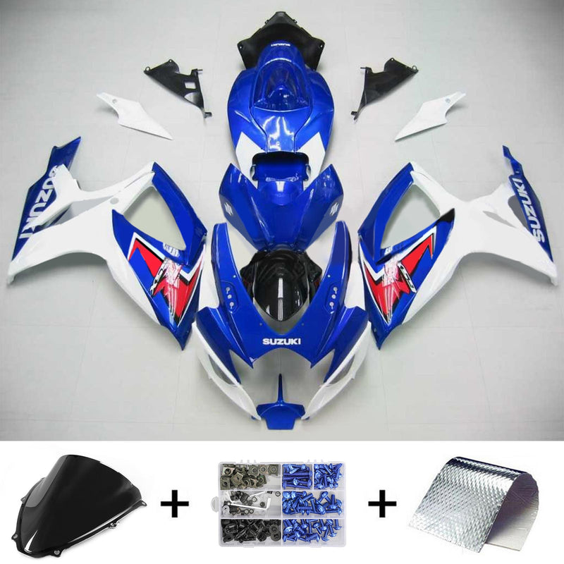 2006-2007 K6 Suzuki GSXR 600/750 injeksjonskinnesett karosseri plast