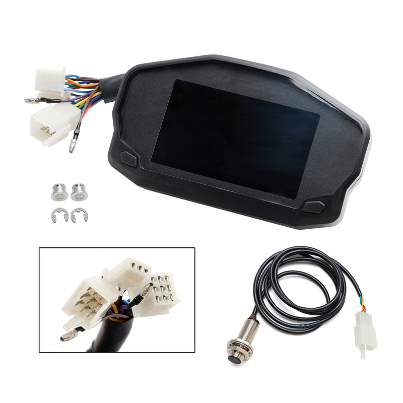 Hintergrundbeleuchtung Lcd Rpm Digital Display Kilometerzähler Universal Für Motorrad