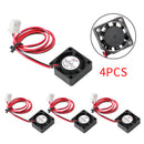 4x børsteløs jævnstrømskøleventilator 5V 2006 20x20x6mm ærme 2-benet ledning