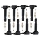 8x Zündspule &amp; Zündkerze UF574 für Volvo XC90 4.4L V8 2005-2010