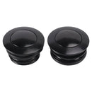 Black hinged vented fuel tank cap for Softail Low Rider Dyna Sport Super Glide