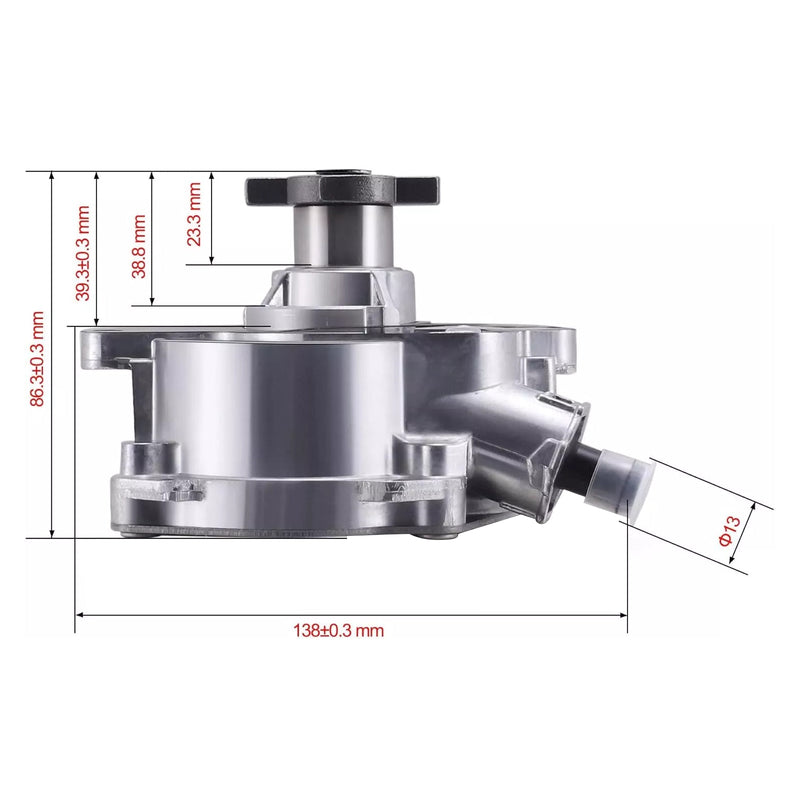 2006-2007 Volkswagen Rabbit 2,5L 5-sylindret M/T 2,5 Hatchback Vakuumpumpe 07K145100H 904-817