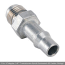 6AN Male Flare to 3/8" (.375") Transmission Cooler Quick Disconnect Adapter