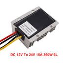 Vandtæt DC 12V til 24V 360W 15a Step-up strømforsyningskonvertercontroller