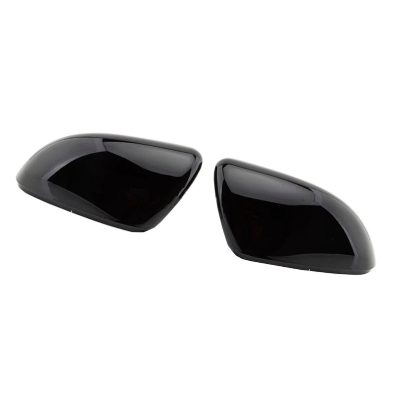 2pcs Gloss Black Door Wing Mirror Cover Caps Casing For VW Golf MK6 2009-2013 5K0857538