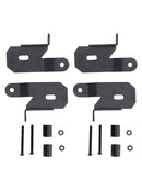 Paquete de 2 soportes de faros delanteros de pilar A 7318 (negro) para Jeep Wrangler JL 2018-2019