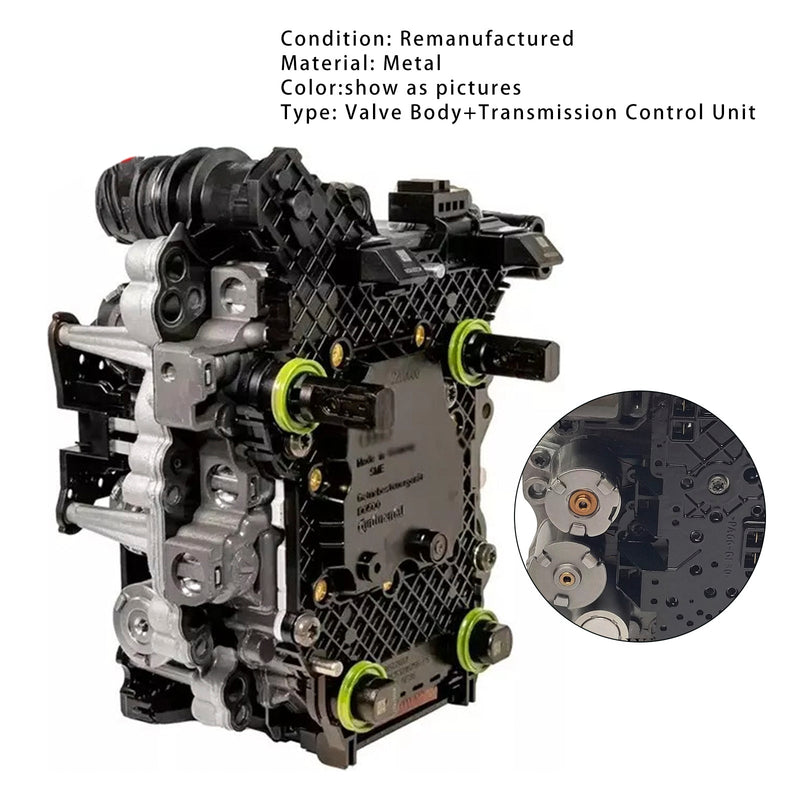 Audi Q3 TT R8 Volkswagen Tiguan Gear Mechatronics TCU Control Unit+Valve Body 0BH92771C DQ500